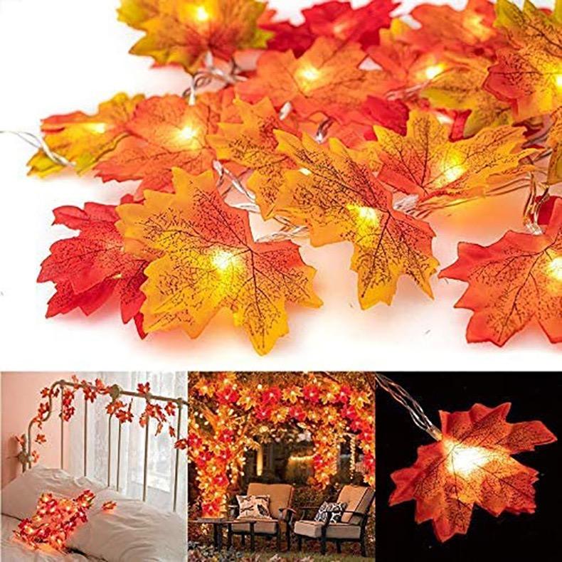 Maple Leaf LED String Lights