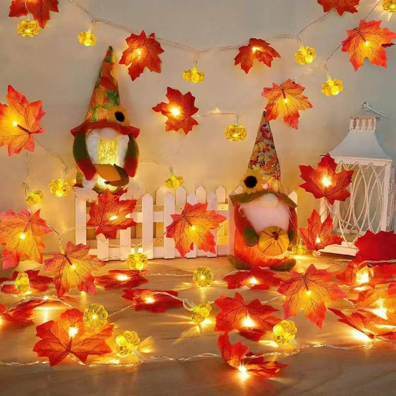 Maple Leaf LED String Lights