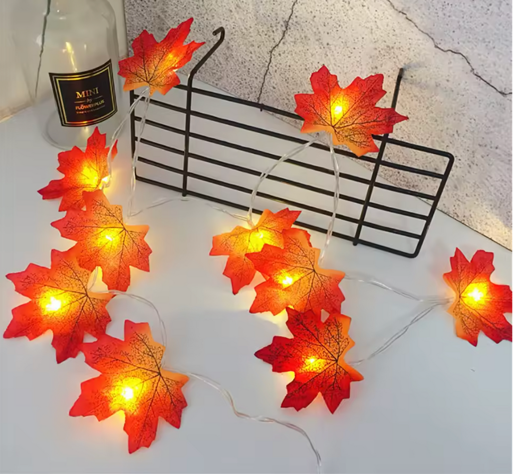 Maple Leaf LED String Lights
